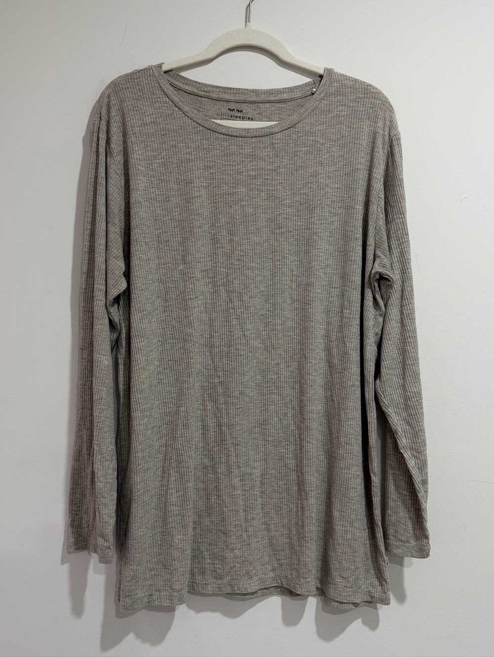 Little Sleepies Men’s Heather Oatmeal Long Sleeve Crew